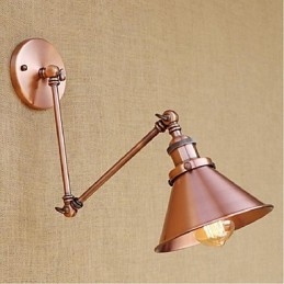 Lang Arm Halvrust Retro Kreativ Nostalgisk Uttrekkbar Sammenleggbar Vegglampe Vegglampe