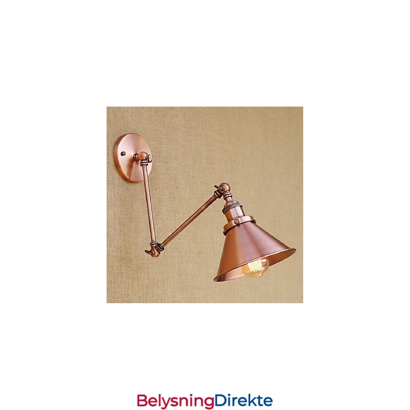 Lang Arm Halvrust Retro Kreativ Nostalgisk Uttrekkbar Sammenleggbar Vegglampe Vegglampe