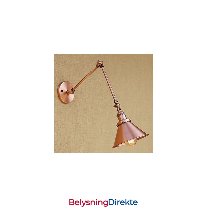 Lang Arm Halvrust Retro Kreativ Nostalgisk Uttrekkbar Sammenleggbar Vegglampe Vegglampe