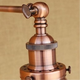 Lang Arm Halvrust Retro Kreativ Nostalgisk Uttrekkbar Sammenleggbar Vegglampe Vegglampe