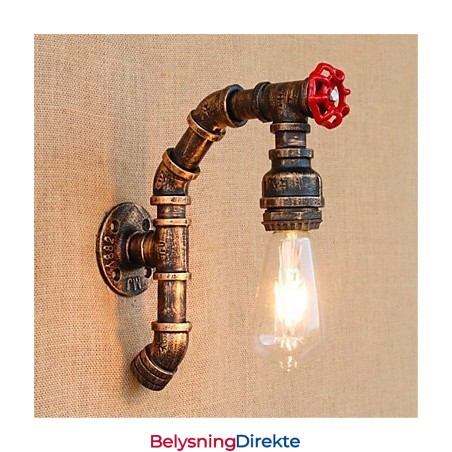 Rustikk Hytte Antikk Messingfunksjon For Omgivelseslys Vegglampe Vegglampe