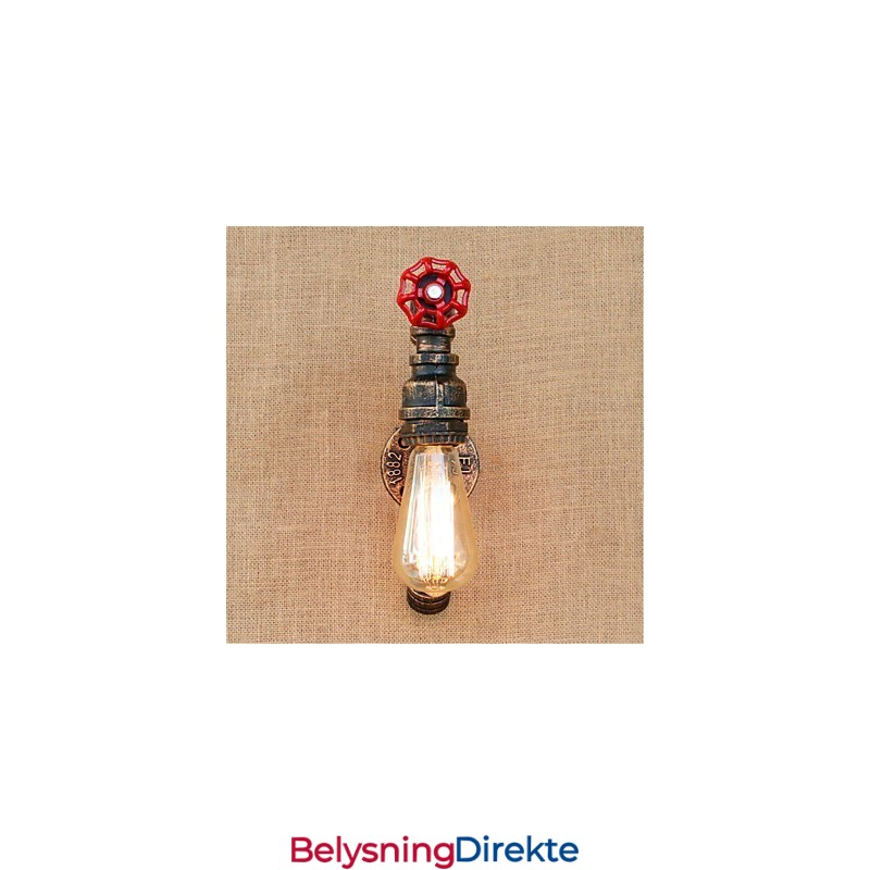 Rustikk Hytte Antikk Messingfunksjon For Omgivelseslys Vegglampe Vegglampe