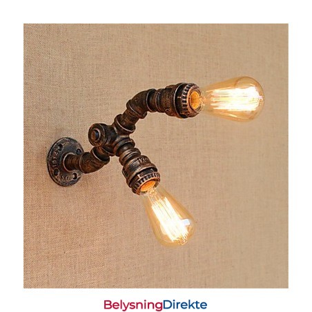 Rustikk Hyttemaling For Omgivelseslys Vegglampe Med Vegglampe