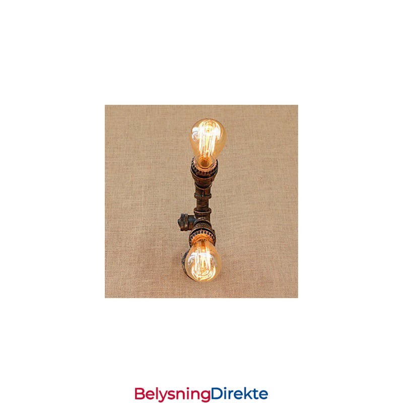 Rustikk Hyttemaling For Omgivelseslys Vegglampe Med Vegglampe