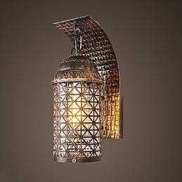 Rustikk Hyttemalingsfunksjon For Mini-Stil Opplyst Vegglampe I Vegg