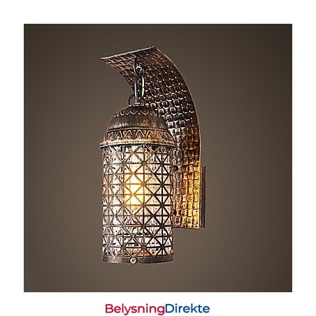 Rustikk Hyttemalingsfunksjon For Mini-Stil Opplyst Vegglampe I Vegg