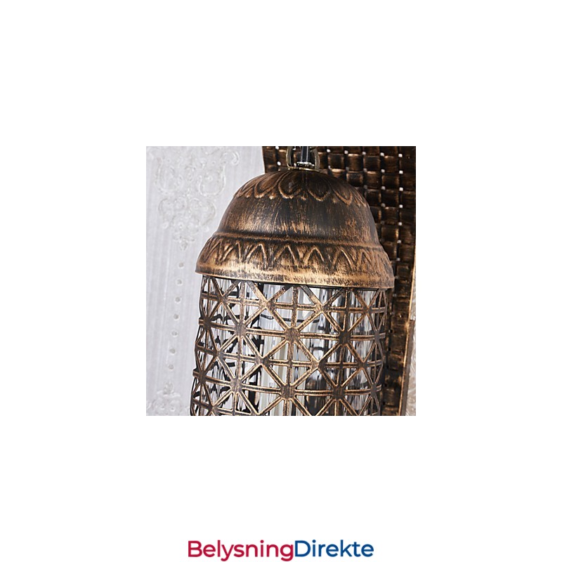 Rustikk Hyttemalingsfunksjon For Mini-Stil Opplyst Vegglampe I Vegg