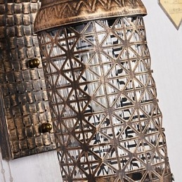 Rustikk Hyttemalingsfunksjon For Mini-Stil Opplyst Vegglampe I Vegg