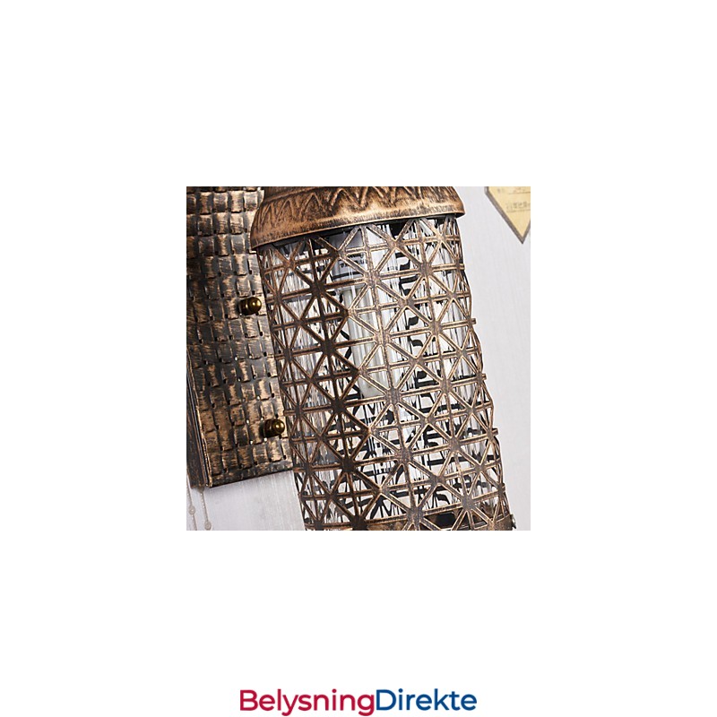 Rustikk Hyttemalingsfunksjon For Mini-Stil Opplyst Vegglampe I Vegg