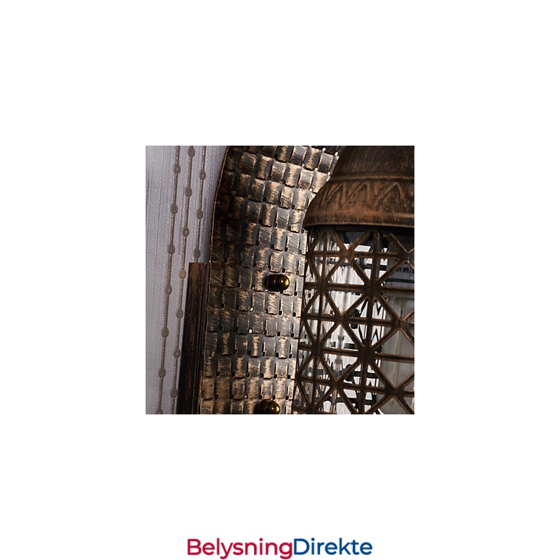 Rustikk Hyttemalingsfunksjon For Mini-Stil Opplyst Vegglampe I Vegg