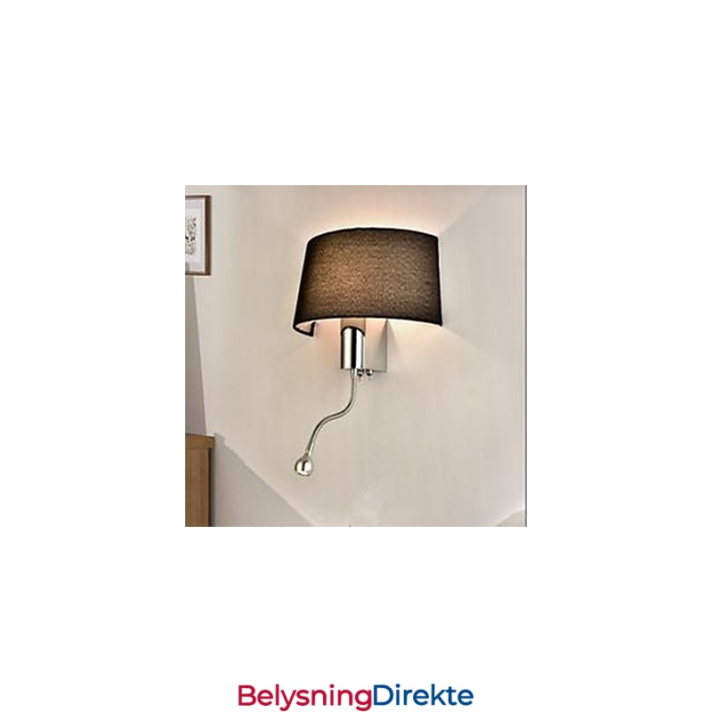 Hotellrommet Soverom Midtgangen Stofflampe Nattbordslampe Med Amerikansk Nattbordslampebryter