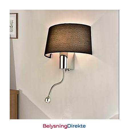 Hotellrommet Soverom Midtgangen Stofflampe Nattbordslampe Med Amerikansk Nattbordslampebryter