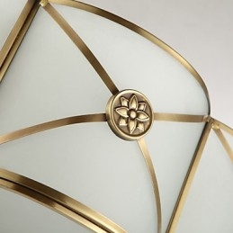 Tradisjonell Klassisk Rustikk Hytte Messing Metall Innfelt