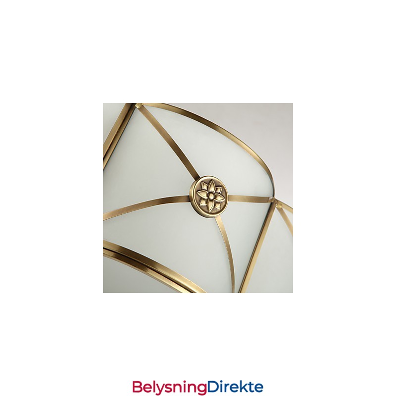 Tradisjonell Klassisk Rustikk Hytte Messing Metall Innfelt