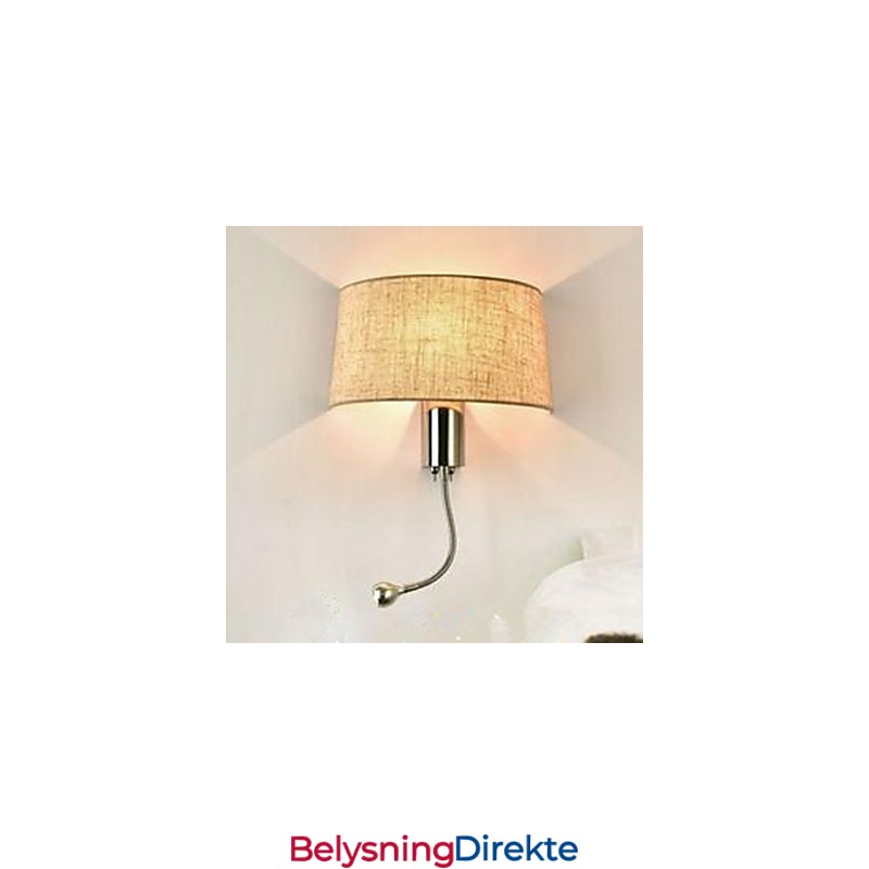 Hotellrommet Soverom Midtgangen Stofflampe Nattbordslampe Med Amerikansk Nattbordslampebryter