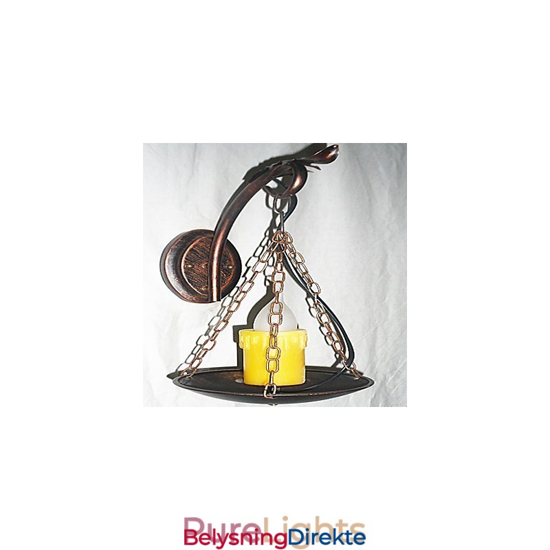 Rustikk Hyttemalingsfunksjon For Mini-Stil Opplyst Vegglampe I Vegg