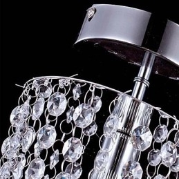 1 Lysende Moderne K9 Krystalllysekrone I Krom Med 1 Pære