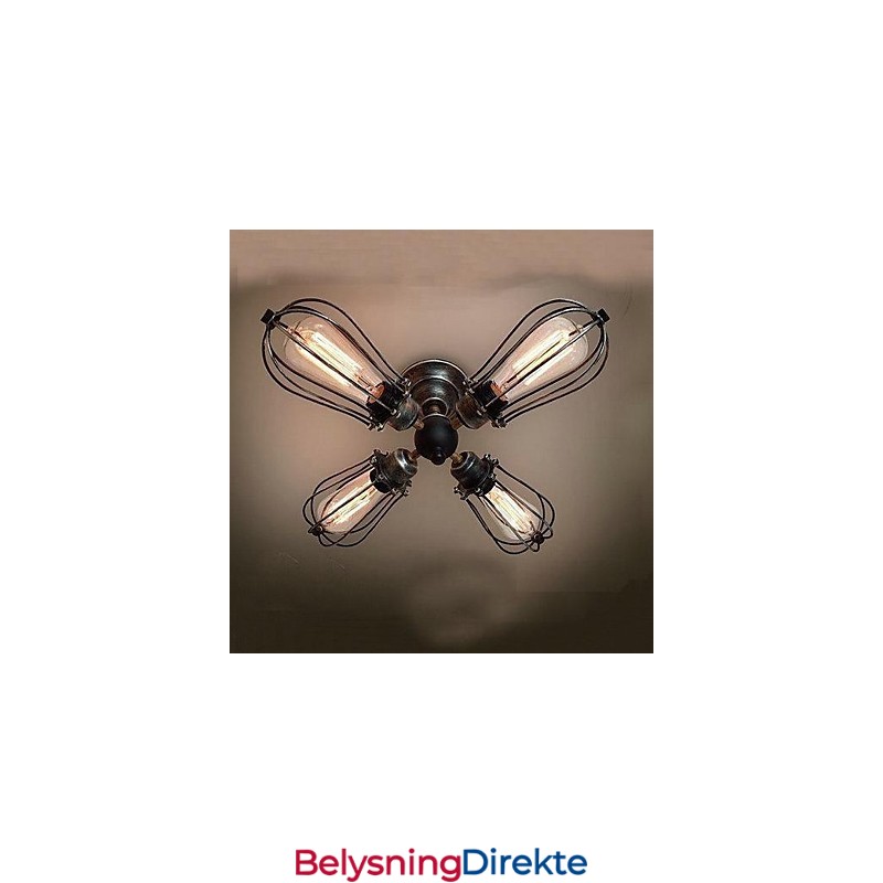 Maleri I Metall I Vintage-Stil, Innfelt Montering