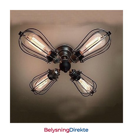 Maleri I Metall I Vintage-Stil, Innfelt Montering