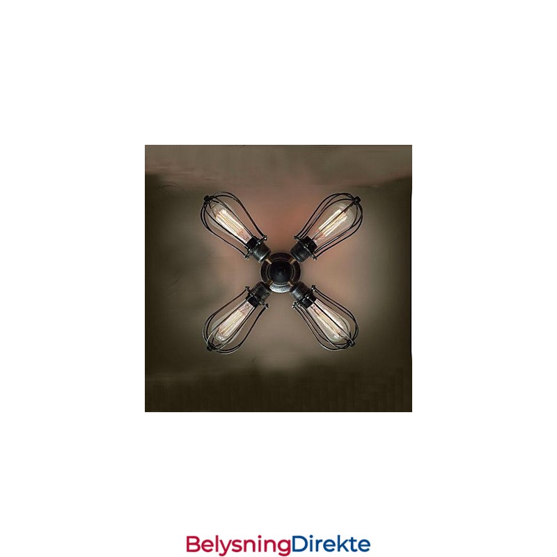 Maleri I Metall I Vintage-Stil, Innfelt Montering