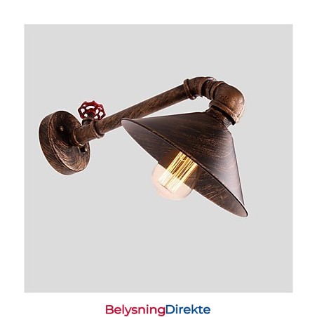 Vannrør Vegglamper Retro Industriell Stil Kreativ Landlig Metall Restaurant Kafé Barer Barbord Vegglamper