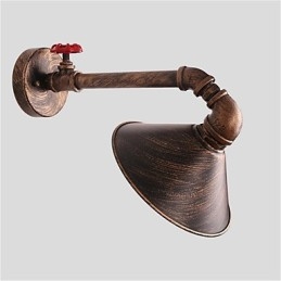 Vannrør Vegglamper Retro Industriell Stil Kreativ Landlig Metall Restaurant Kafé Barer Barbord Vegglamper