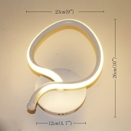 Moderne Minimalistisk Vegglampe Nattbordslampe Kreativ Korridorlampe Aluminiumsbelysning