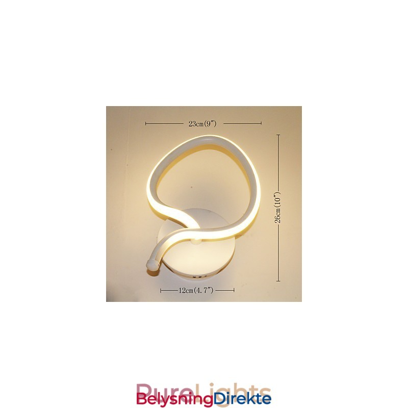 Moderne Minimalistisk Vegglampe Nattbordslampe Kreativ Korridorlampe Aluminiumsbelysning