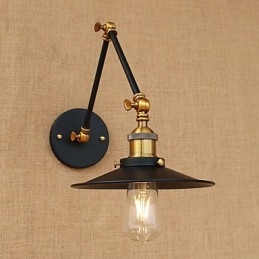 Vegglampe I Messing, Vintage, Industriell Vegglampe, Hjemmebelysning, Innendørsdekor, Vegglampe