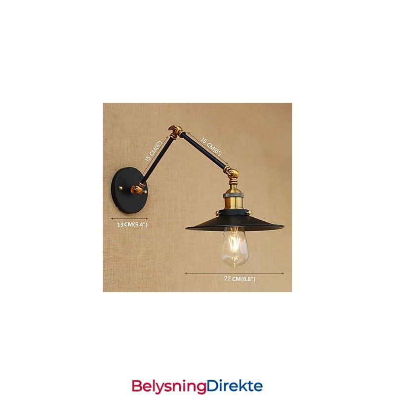 Vegglampe I Messing, Vintage, Industriell Vegglampe, Hjemmebelysning, Innendørsdekor, Vegglampe