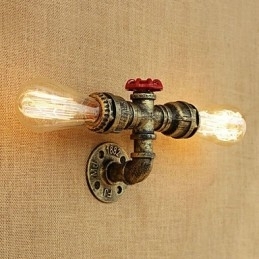 Landlig Retro-Maleri For Mini-Stil Omgivelseslys Vegglampe