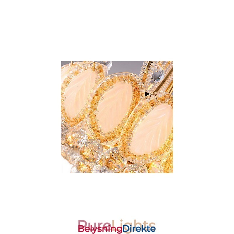 Moderne Luksuriøs Lysekrone I Krystall Med Anhengslampe, Diameter 50 Cm, Inneholder 8 Pærer