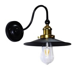 Vegglampe Vegglampe Veggjernsvegglampe Dum Black Lightsaber-Lampe På Veggen