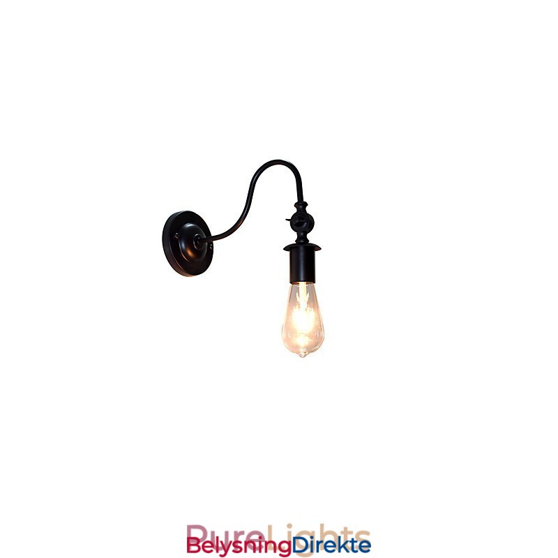 Light Buzz Wall Jern Vegglampe Dum Black Lightsaber Lampe På Vegg