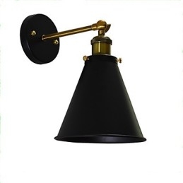 Light Buzz Paint Enkel Vegg Jern Vegglampe Dum Black Lyssabel Lampe På Vegg