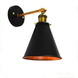 Light Buzz Paint Enkel Vegg Jern Vegglampe Dum Black Lyssabel Lampe På Vegg