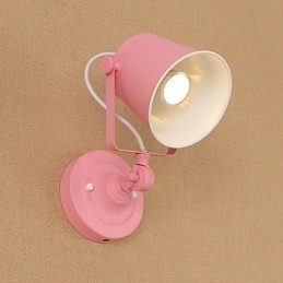 Landlig Retro-Maling Funksjon Justerbar For Svingarm Øyebeskyttelse Downlight Vegglamper Vegglampe