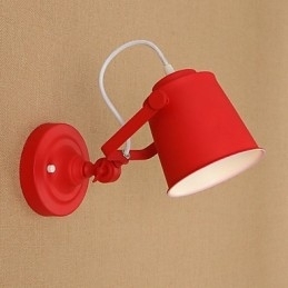 Landlig Retro-Maling Funksjon Justerbar For Svingarm Øyebeskyttelse Downlight Vegglamper Vegglampe