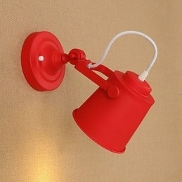 Landlig Retro-Maling Funksjon Justerbar For Svingarm Øyebeskyttelse Downlight Vegglamper Vegglampe