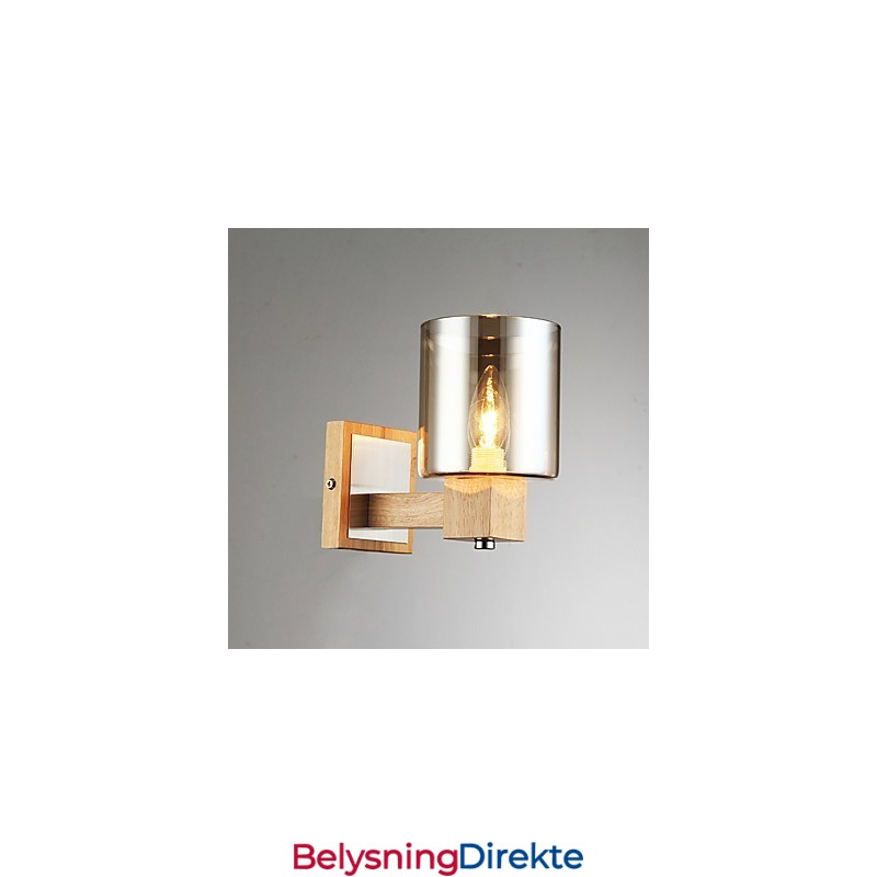 Moderne, Samtidskunstnerisk Svart Oksidfinish For Vegglampe Med Opplyst Belysning