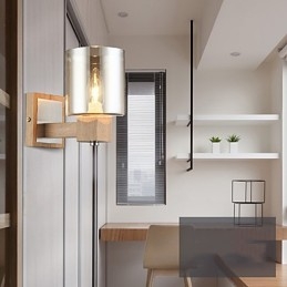 Moderne, Samtidskunstnerisk Svart Oksidfinish For Vegglampe Med Opplyst Belysning