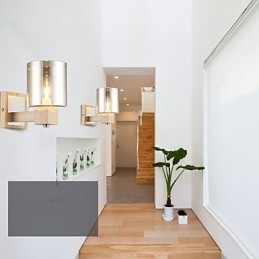 Moderne, Samtidskunstnerisk Svart Oksidfinish For Vegglampe Med Opplyst Belysning