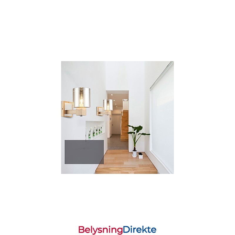 Moderne, Samtidskunstnerisk Svart Oksidfinish For Vegglampe Med Opplyst Belysning