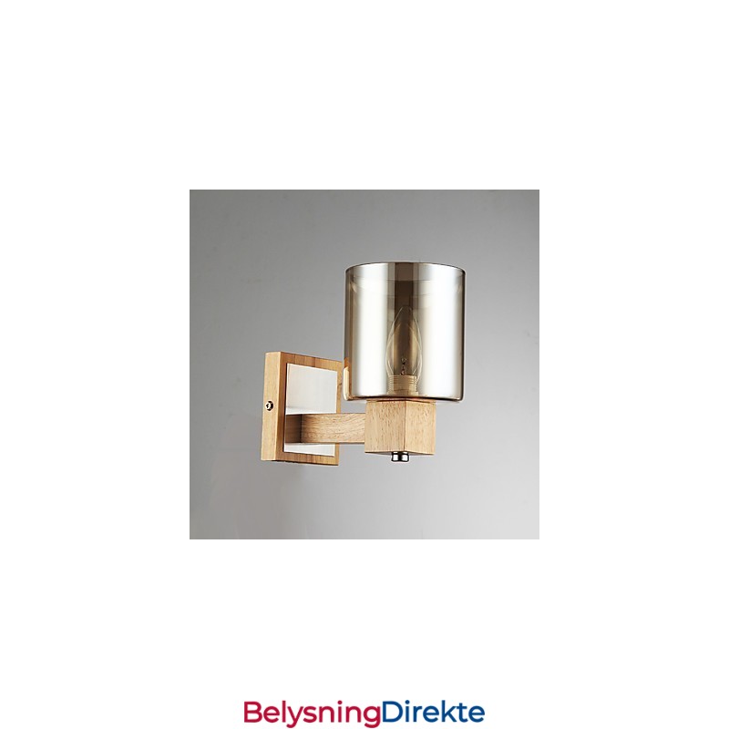 Moderne, Samtidskunstnerisk Svart Oksidfinish For Vegglampe Med Opplyst Belysning