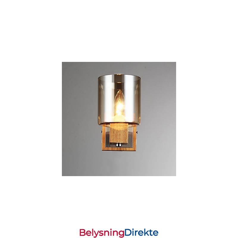 Moderne, Samtidskunstnerisk Svart Oksidfinish For Vegglampe Med Opplyst Belysning