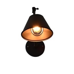 Vegglampe Vegglampe Veggjernsvegglampe Dum Black Lightsaber-Lampe På Veggen