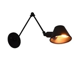 Vegglampe Vegglampe Veggjernsvegglampe Dum Black Lightsaber-Lampe På Veggen