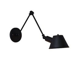 Vegglampe Vegglampe Veggjernsvegglampe Dum Black Lightsaber-Lampe På Veggen