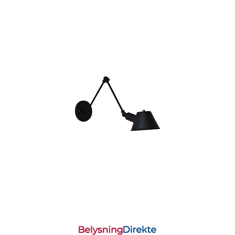 Vegglampe Vegglampe Veggjernsvegglampe Dum Black Lightsaber-Lampe På Veggen