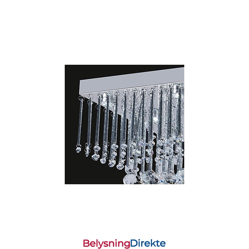 Kunstnerisk Taklampe I Krystallperledesign